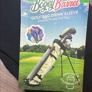 Bogey Barrel Golf Bag Drink Sleeve